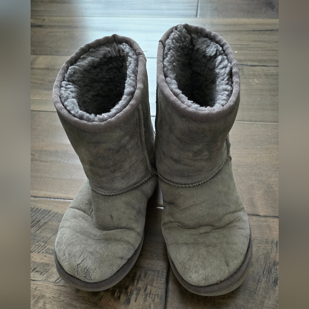 UGG Gray Shearling Boots